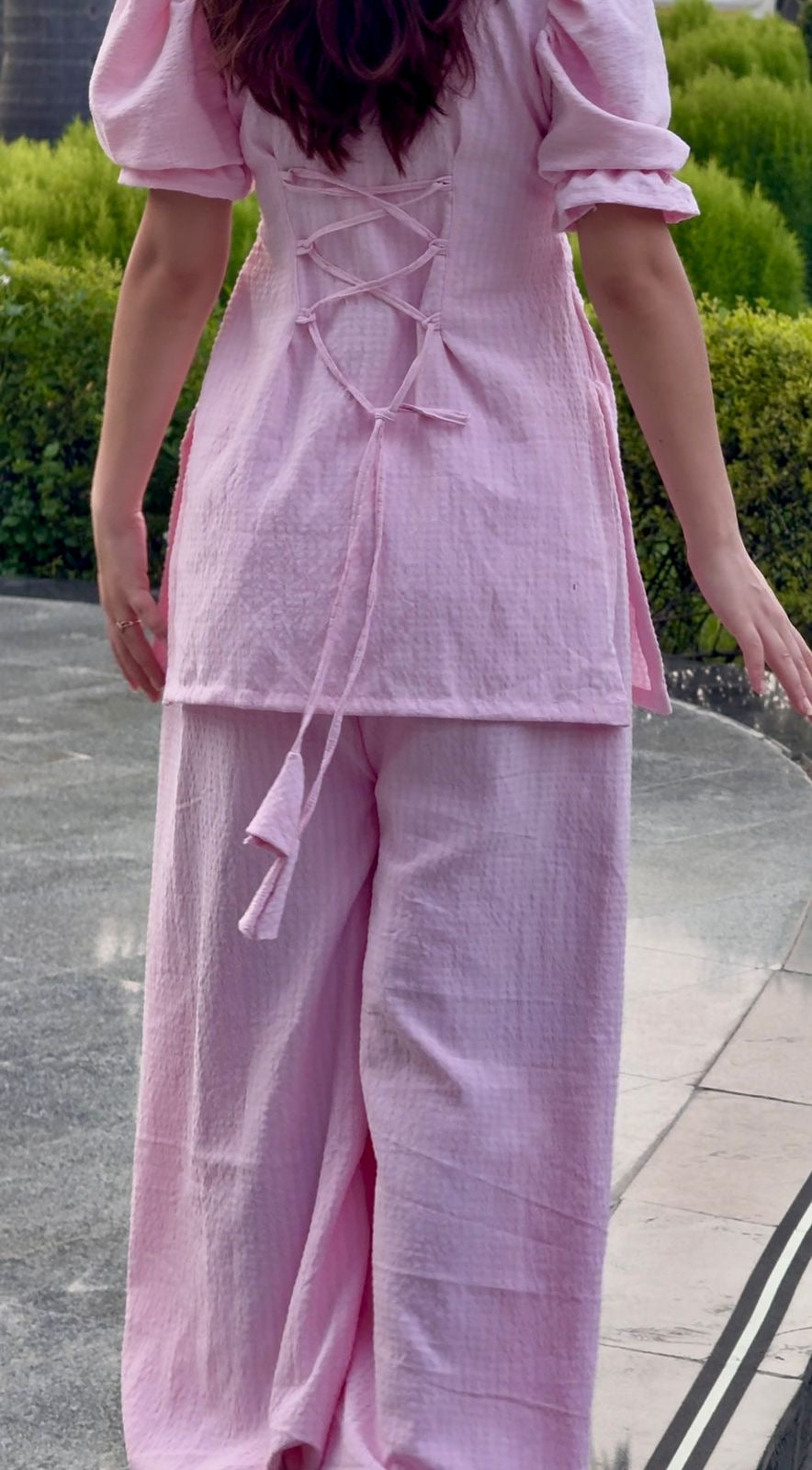 Barbie coded balloon pants set