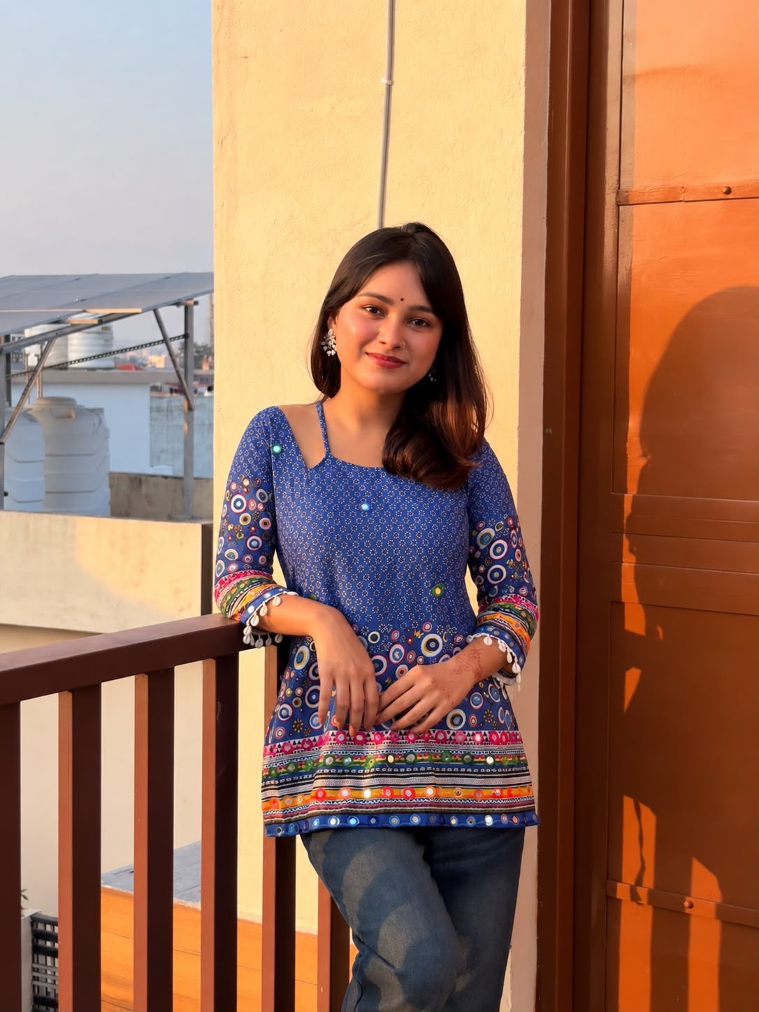 Jhoom (Blue) Corset Kurti