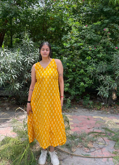 Haldi A-line Dress