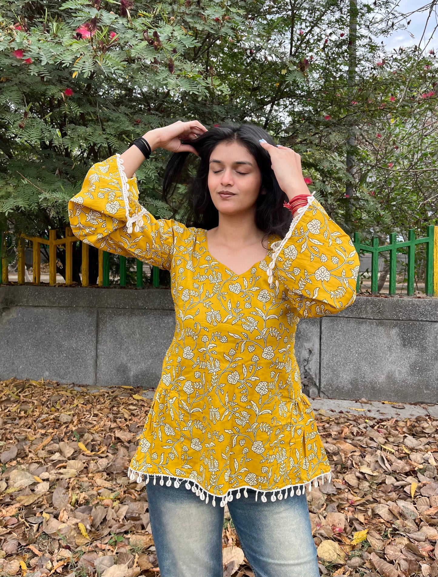 Bubbly Peplum Short Kurti