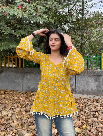 Bubbly Peplum Short Kurti