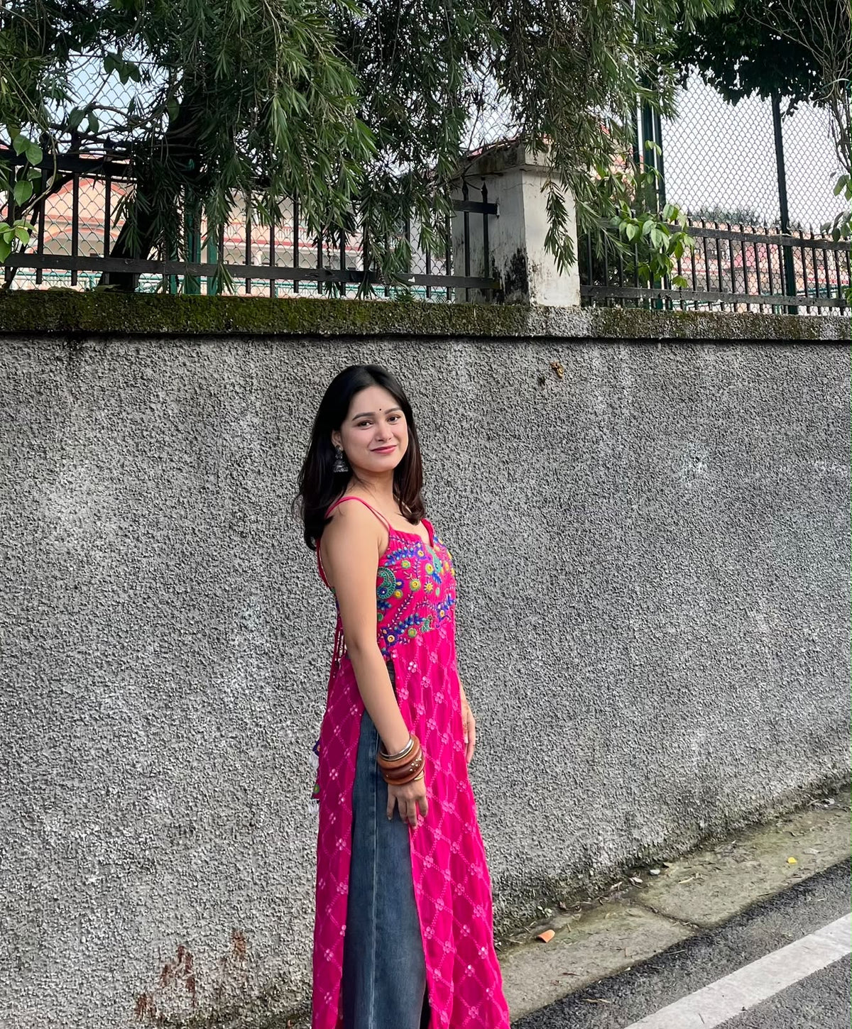 Navrangi Backless In Pink