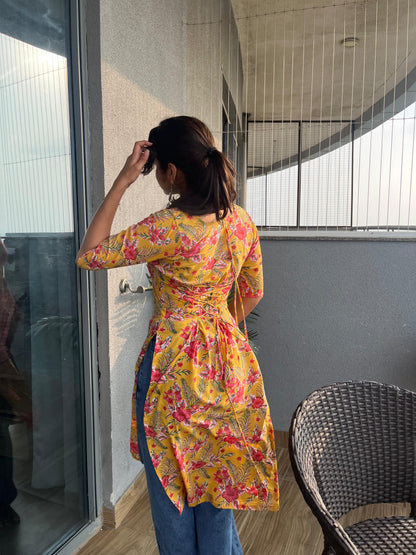Maya Corset Back Long Kurti