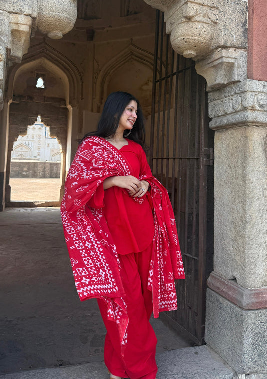 Tamatar Farshi Salwar Set