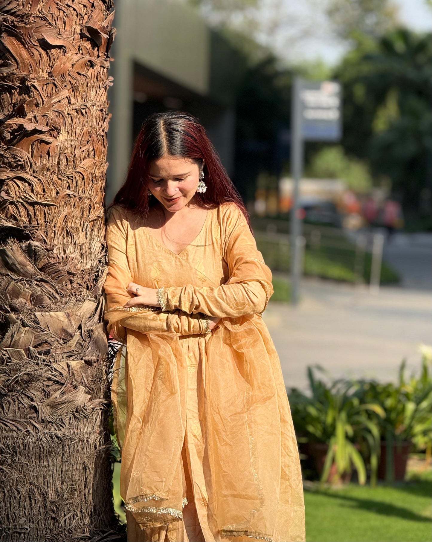 Krishna Anarkali Suit Set