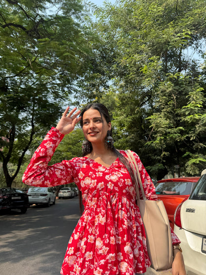 Scarlet Short Kurti Top