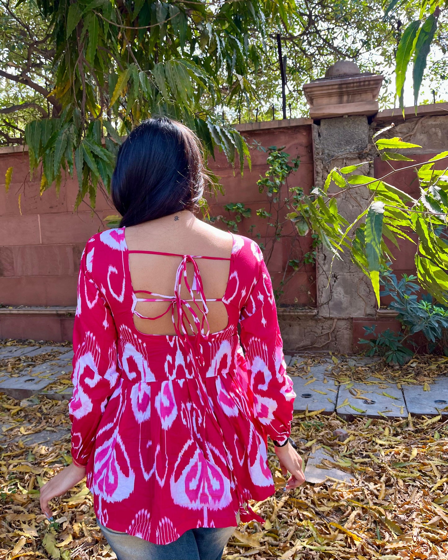 Shivali backless peplum kurti