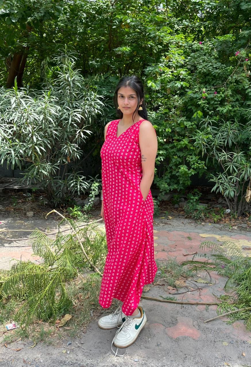 Pink Lotus Dress
