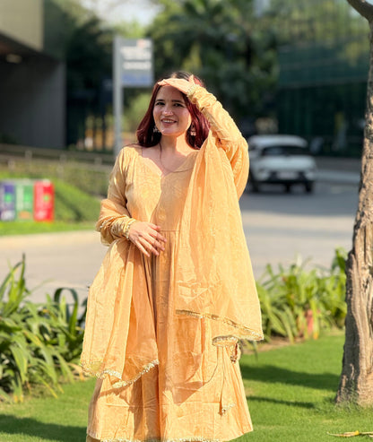 Krishna Anarkali Suit Set