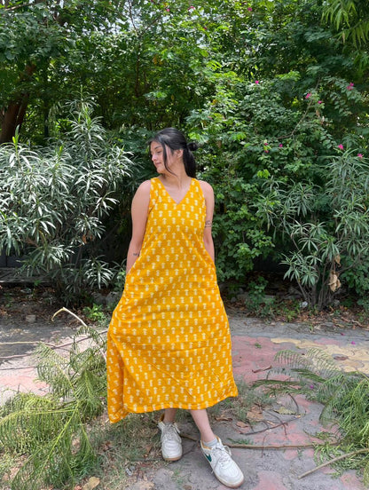 Haldi A-line Dress