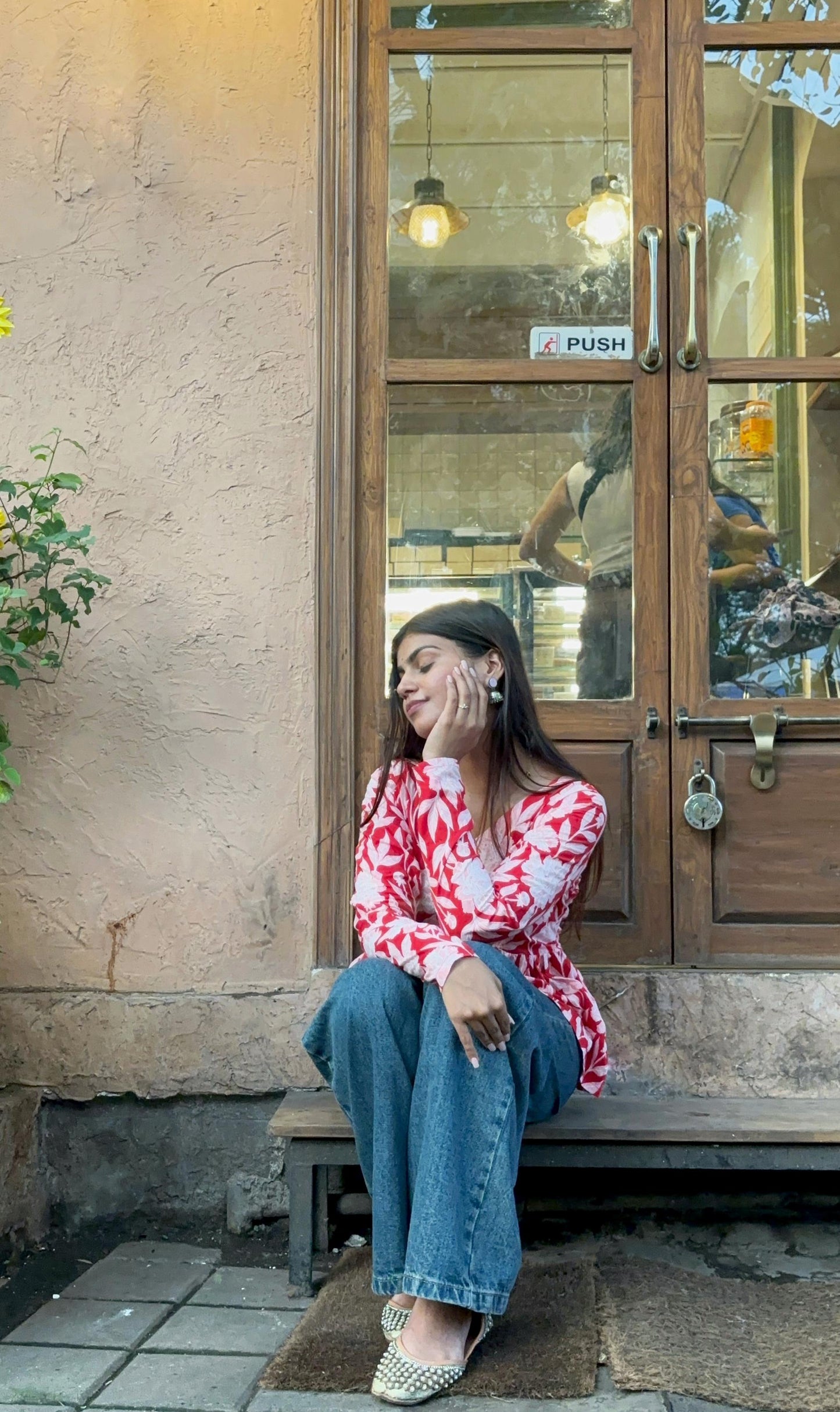 Laal Gulaboo Short Kurti Top