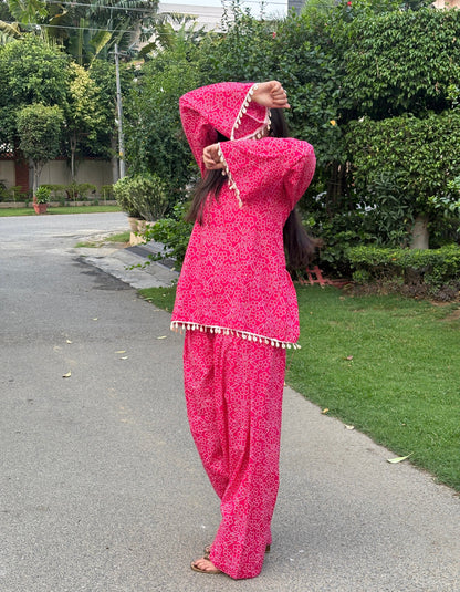 Pink Matcha  Farshi Salwar Set