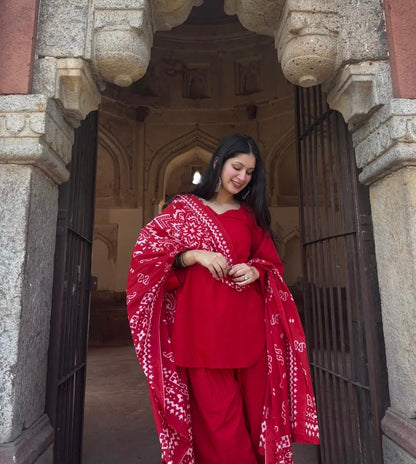 Tamatar Farshi Salwar Set