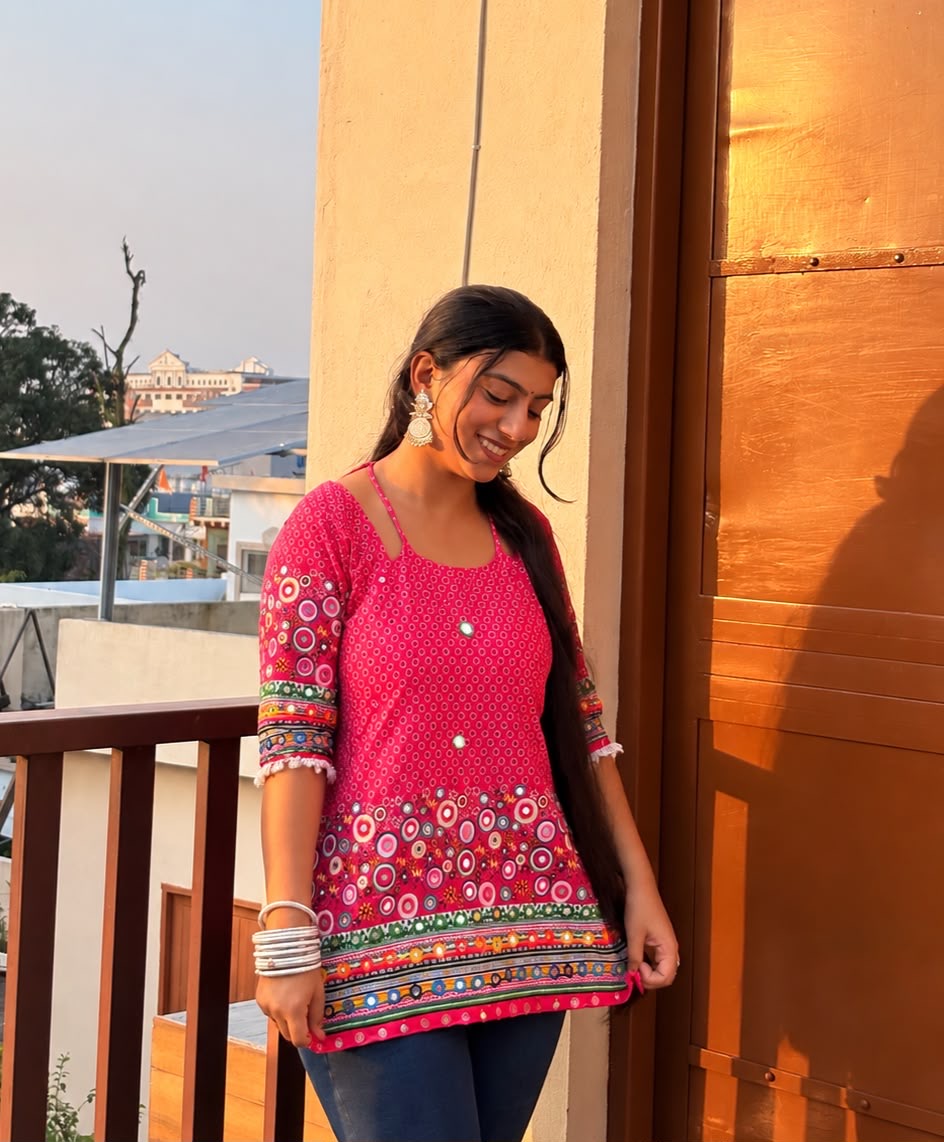 Jhoom (Pink) Corset Kurti