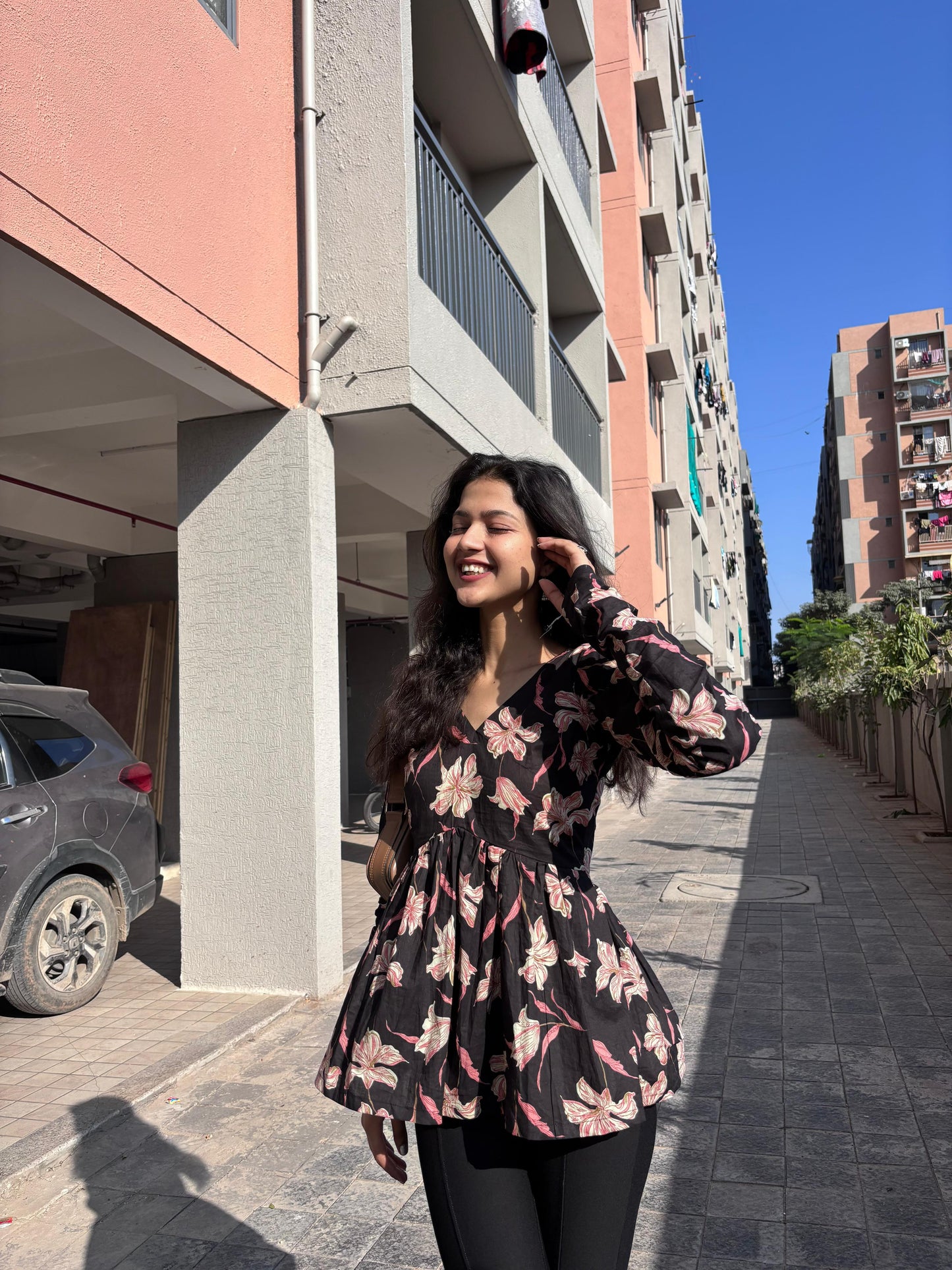 Black Noor Short Kurti Top