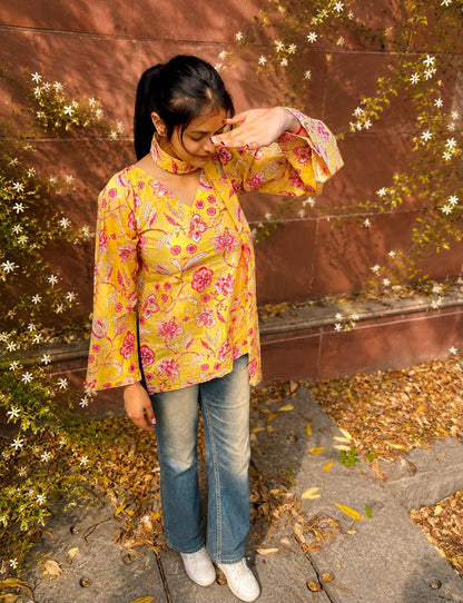 Hunny Short Kurti ( with neck band)