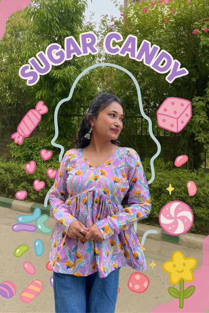 Sugar Candy Peeplum Short Kurti