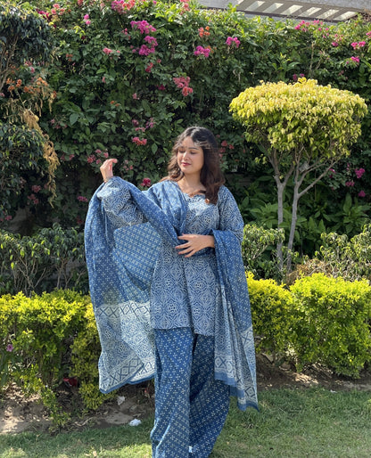 Vani Farshi Salwar Set ( With chiffon matching dupatta)