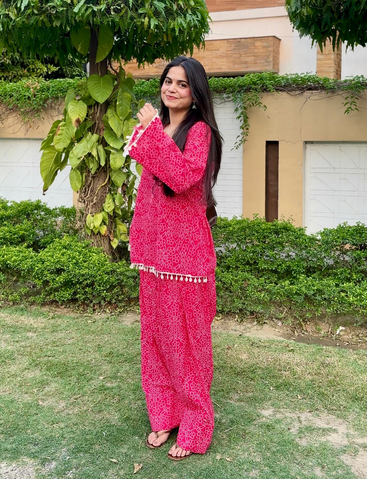 Pink Matcha  Farshi Salwar Set