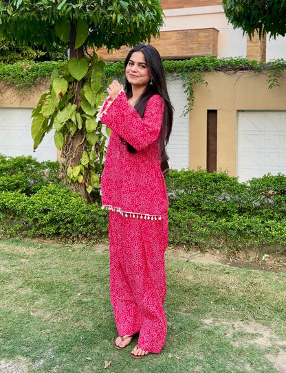 Pink Matcha  Farshi Salwar Set
