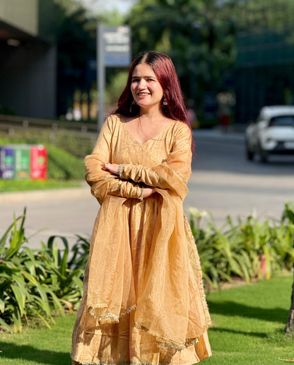 Krishna Anarkali Suit Set