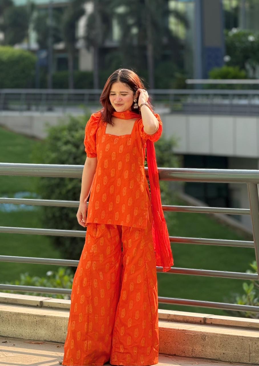 Orange Blossom Suit Set