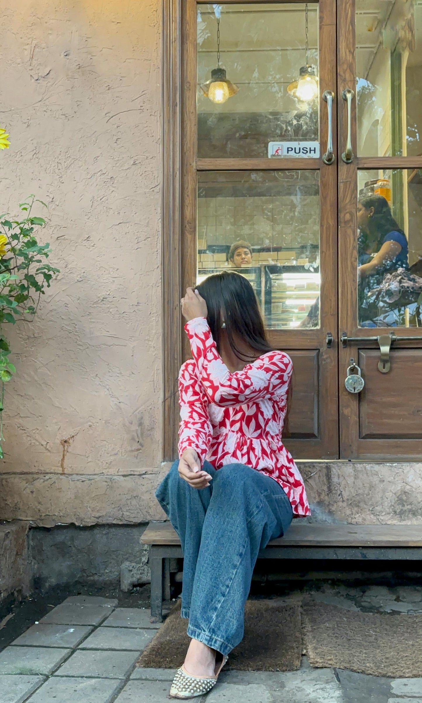 Laal Gulaboo Short Kurti Top