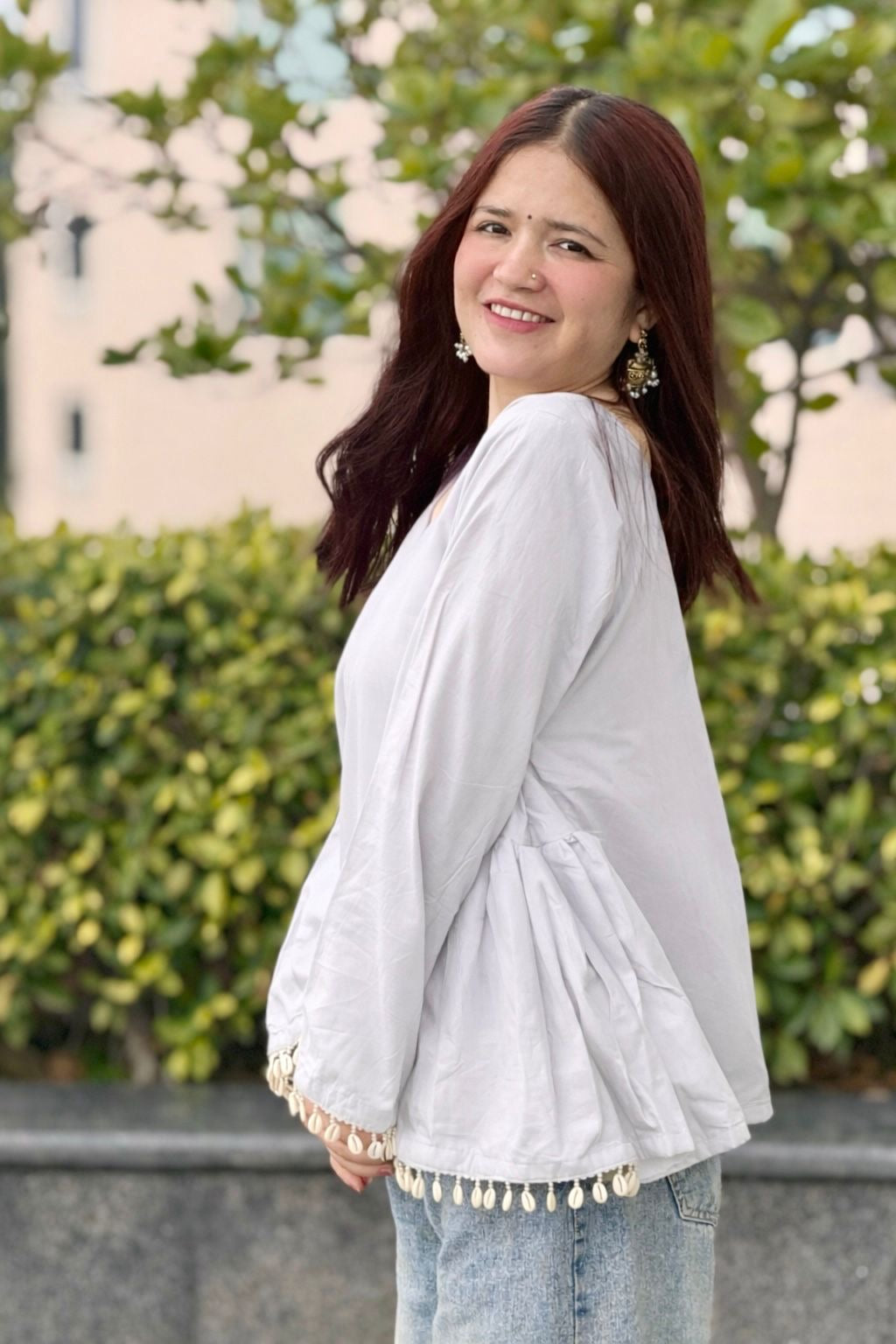Whitelily peplum kurti