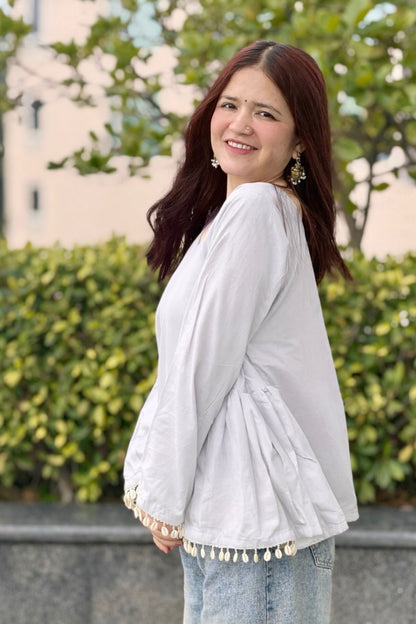 Whitelily peplum kurti