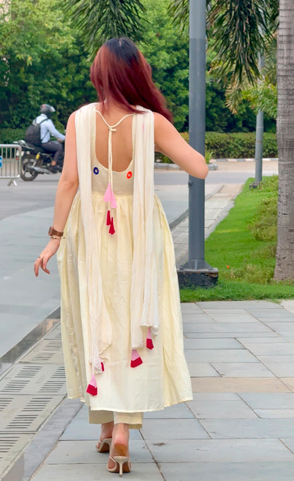 Swan Anarkali Set