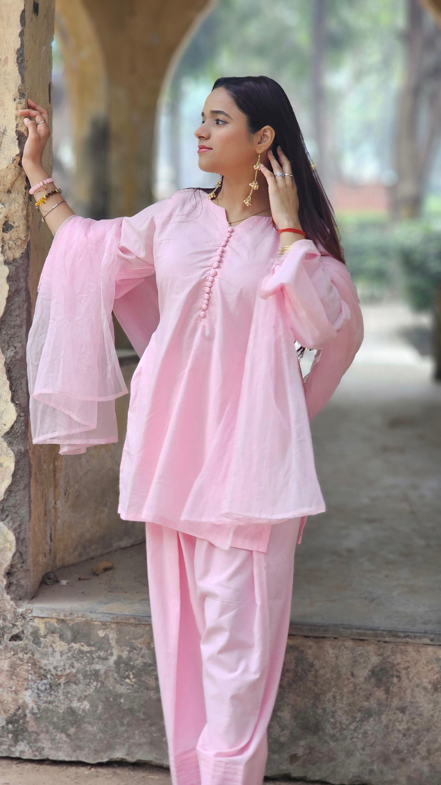 Soft Gulab Farshi Salwar Set