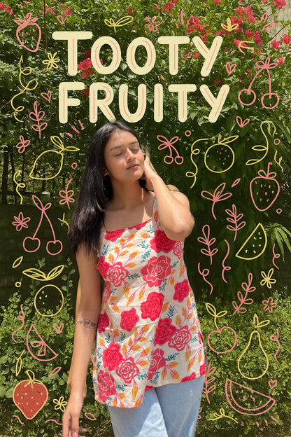 Tooty Fruity Sleeveless Kurti