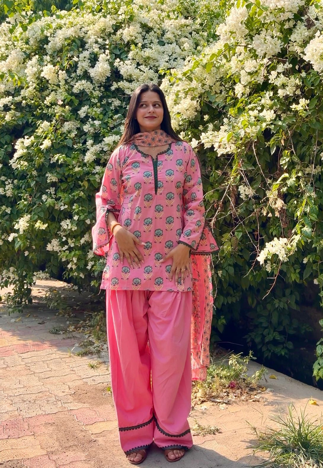 Pink Guava Farshi Set