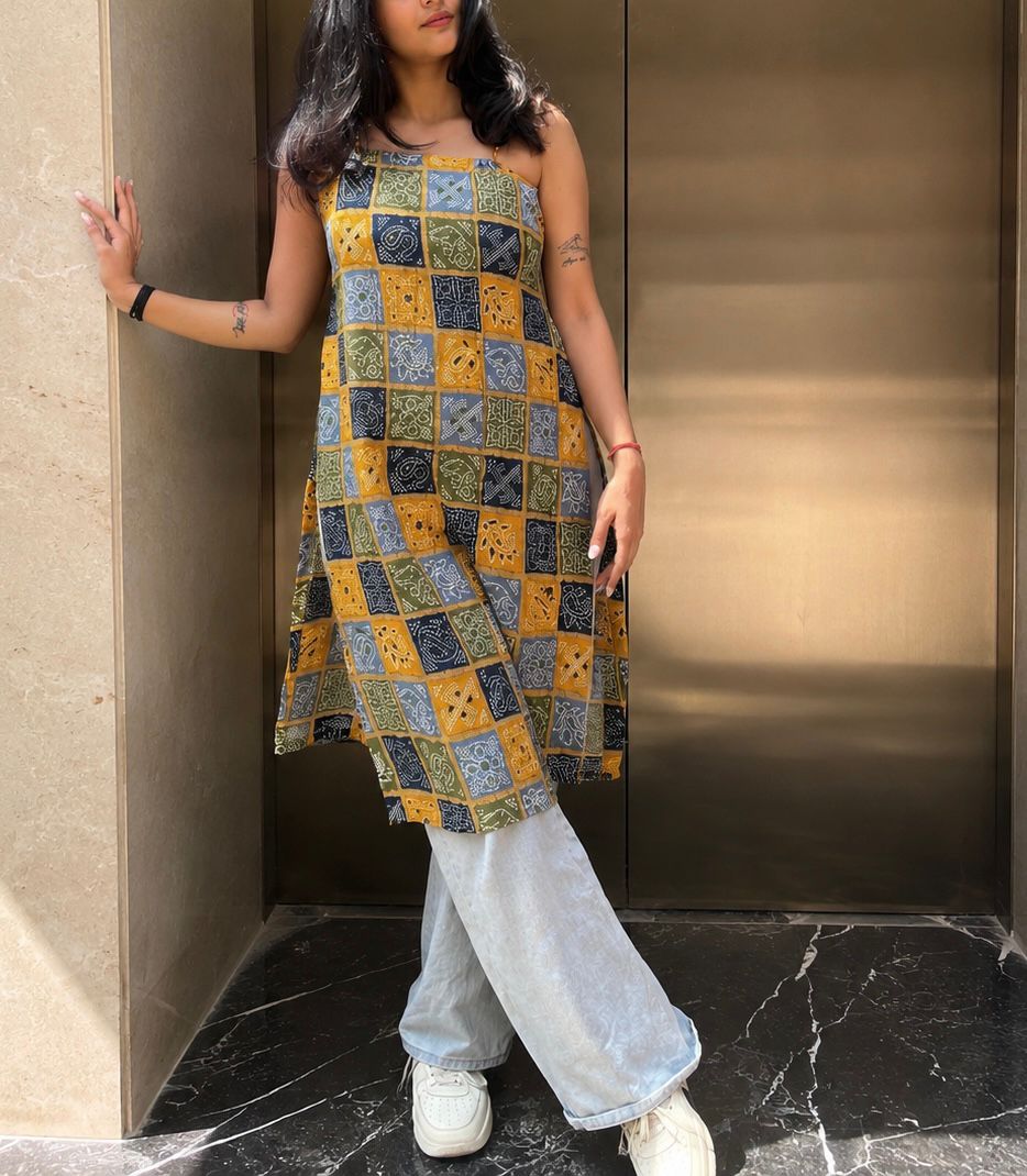 Bandhej Raas Kurti
