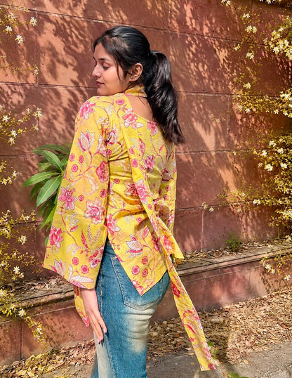 Hunny Short Kurti ( with neck band)