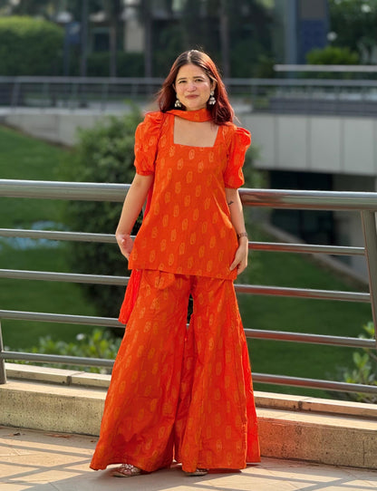 Orange Blossom Suit Set