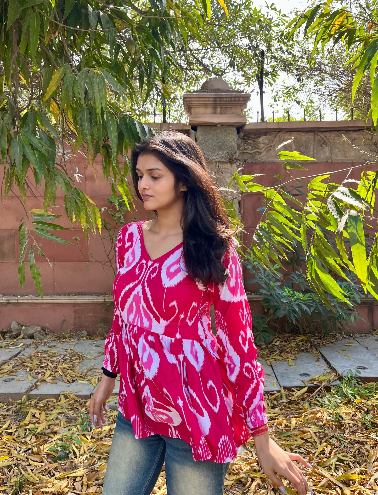 Shivali backless peplum kurti
