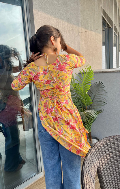 Maya Corset Back Long Kurti