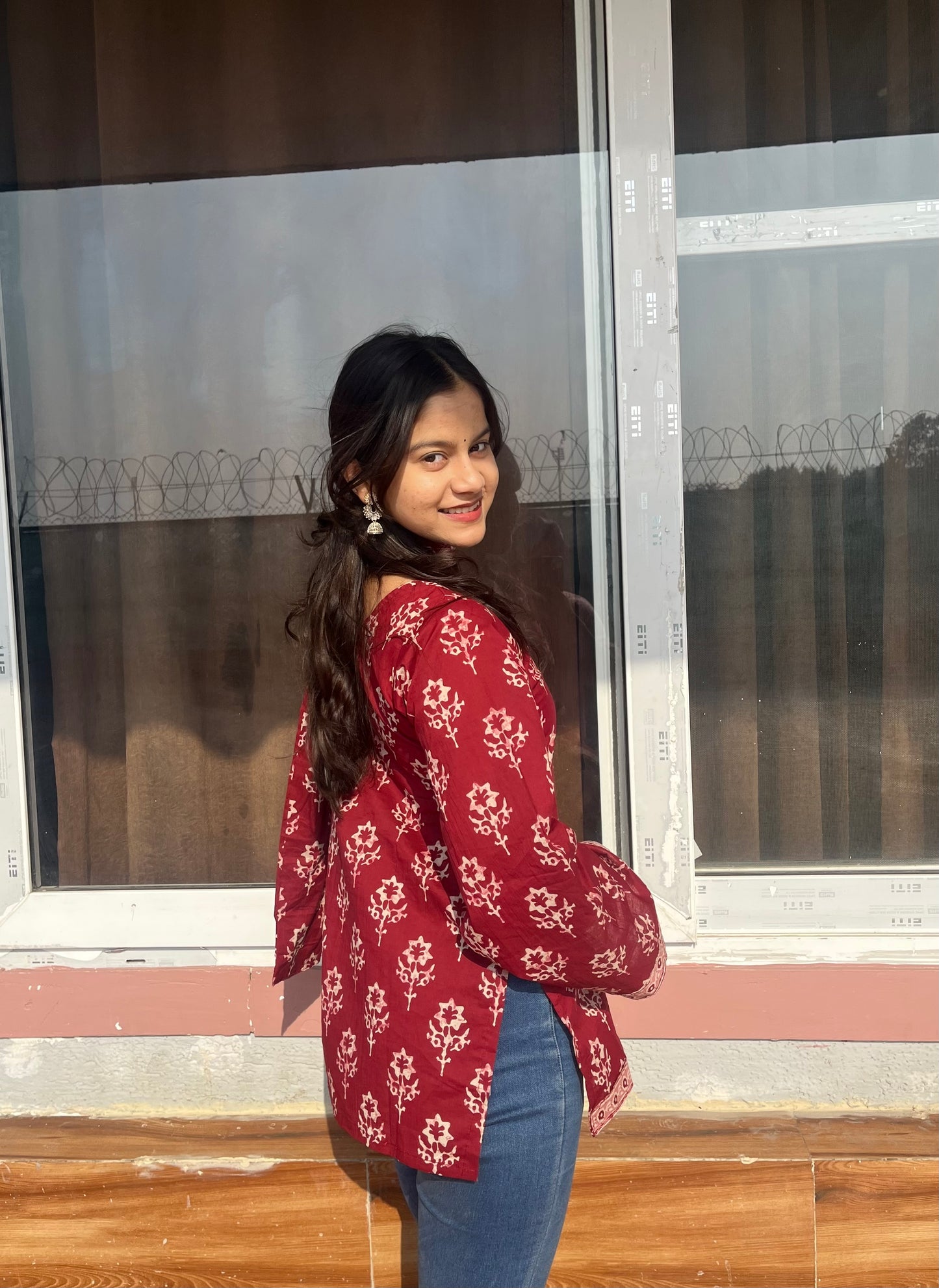 Suhavi Short Kurti ( With neck band)