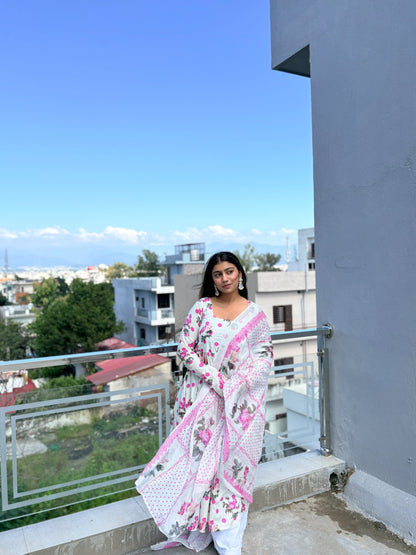 Bindi anarkali set