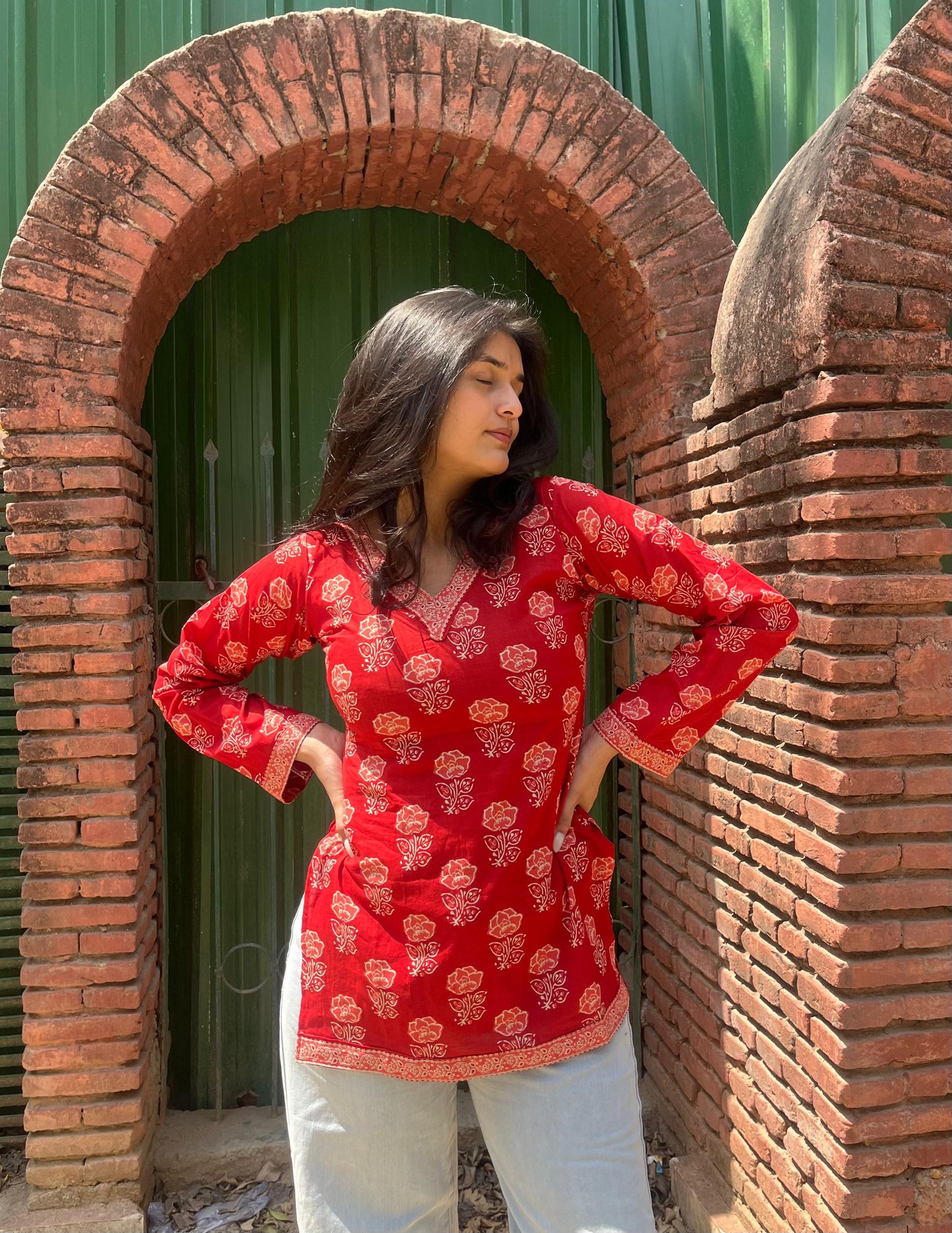 Sharvi straight short kurti