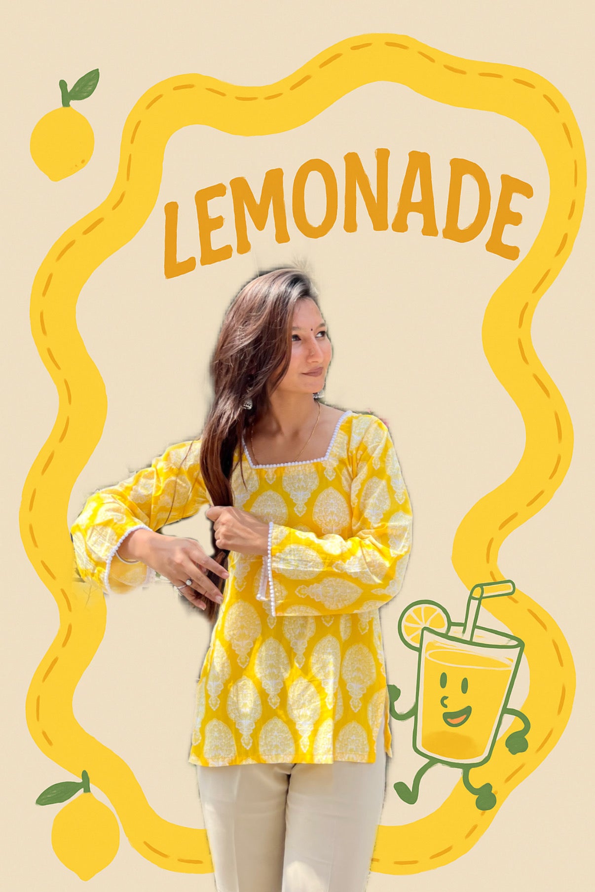 Lemonade Straight Short Kurti