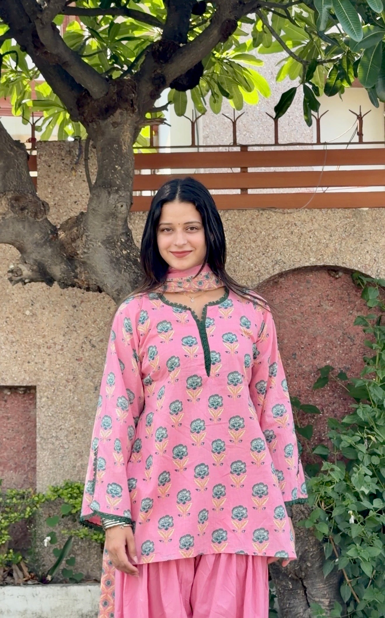 Pink Guava Farshi Set
