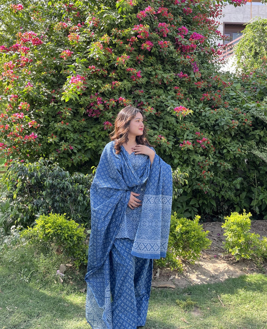 Vani Farshi Salwar Set ( With chiffon matching dupatta)