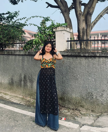 Navrangi Backless In Black