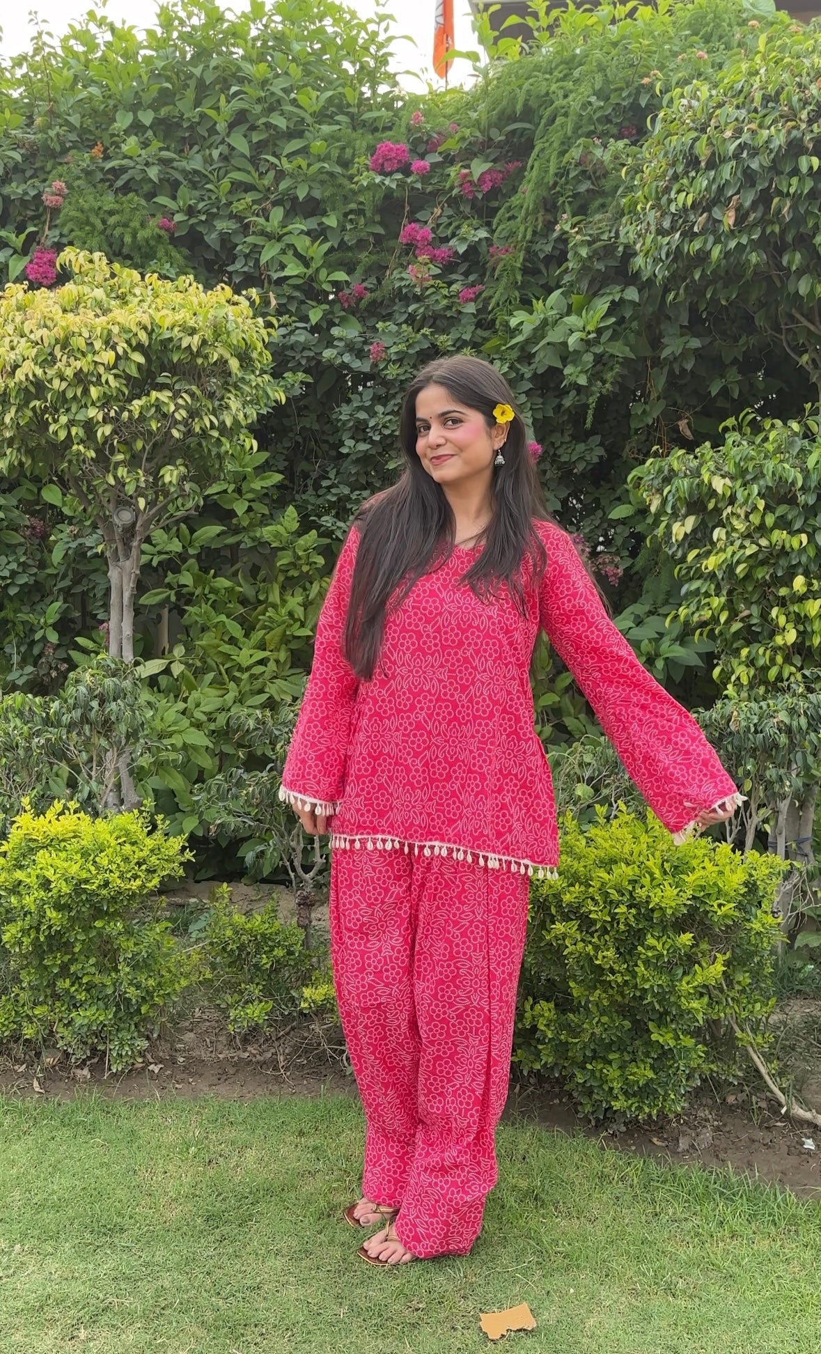Pink Matcha  Farshi Salwar Set