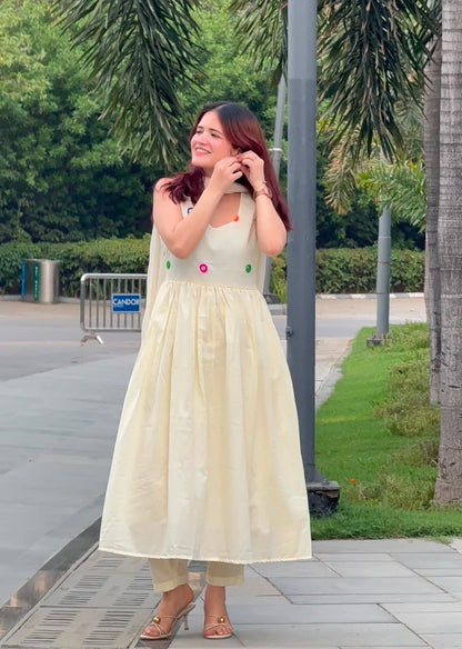 Swan Anarkali Set