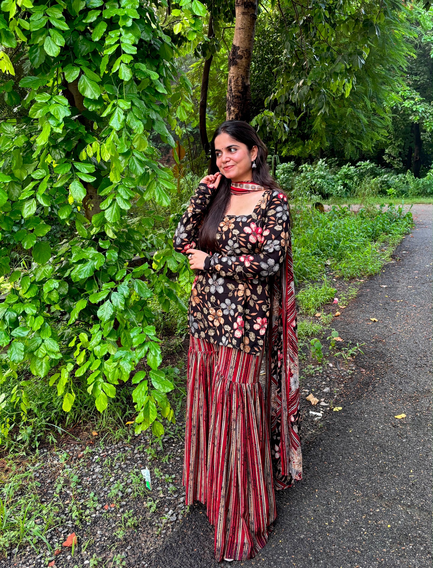 Naqsh Corset Back Sharara Set
