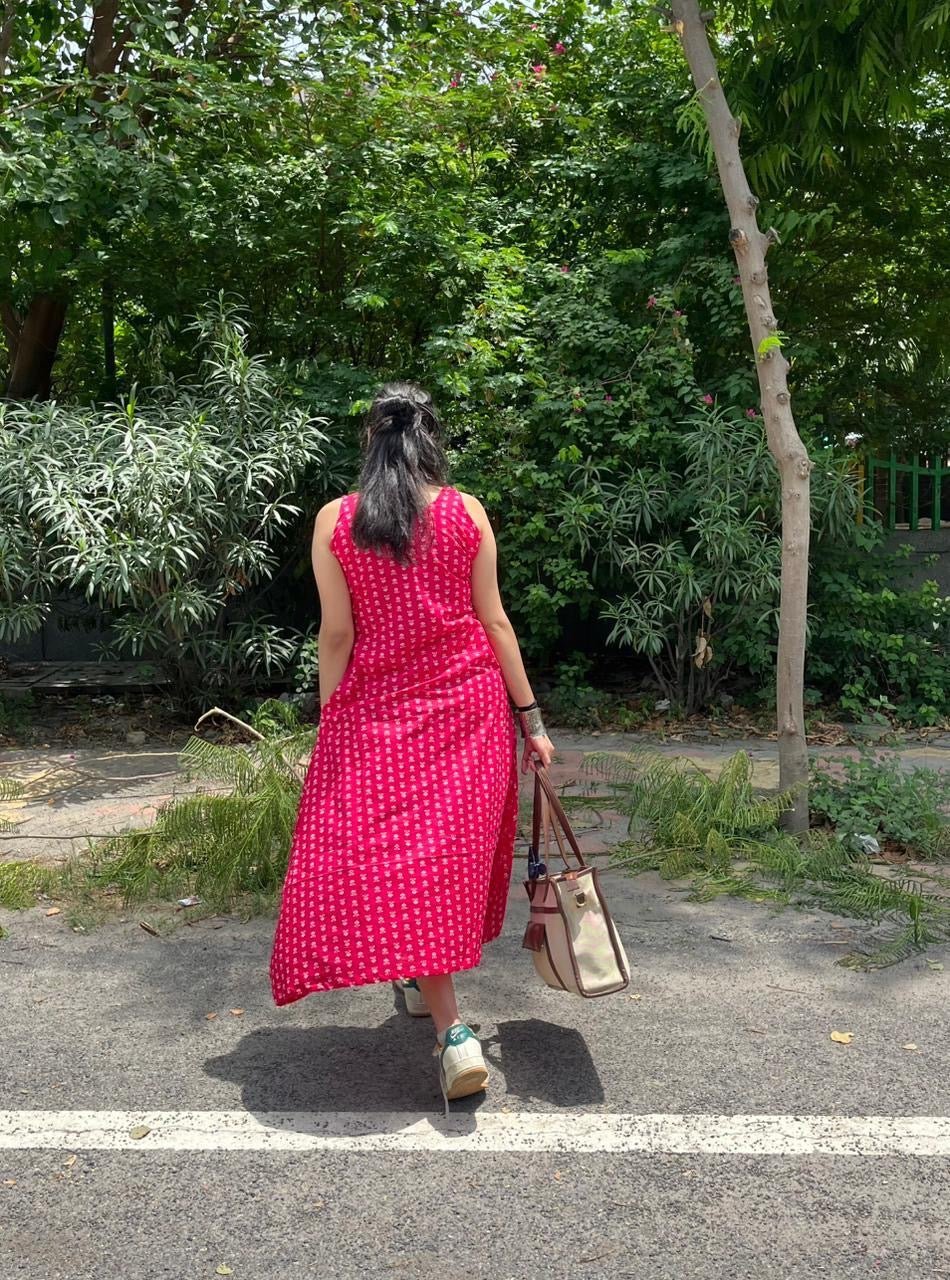 Pink Lotus Dress