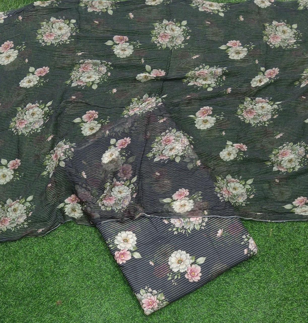 FLORAL AESTHETIC DUPATTA SUIT SET